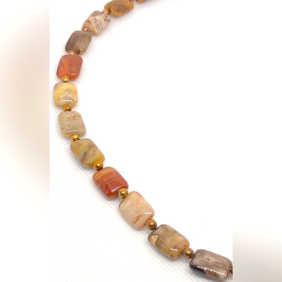 Vintage Multi-type Jasper Beaded Necklace - Picture 4 of 4